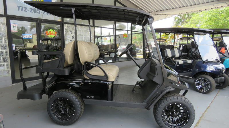 Front view of 2025 E-Z-GO Valor EX1 Sport Solar Flare in Detroit Michigan
