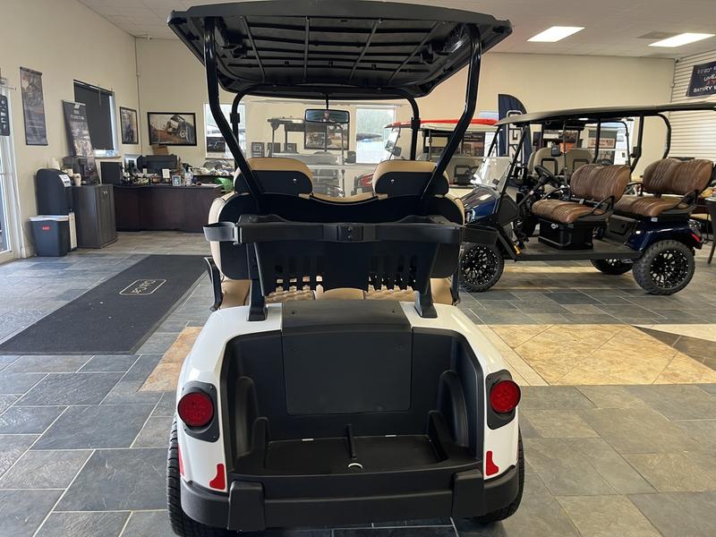 Rear view of 2024 E-Z-GO Freedom RXV ELiTE Lithium Bright White in Orlando Florida