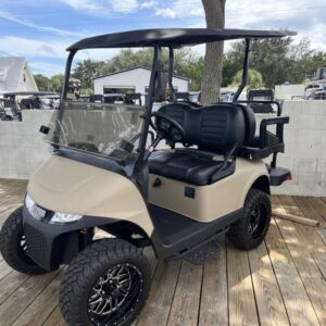 Dashboard of 2024 E-Z-GO Valor 4 EX1 Gas Dune Special Edition in Nashville Tennessee