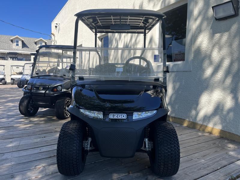 Front view of 2024 E-Z-GO Valor EX1 Gas Black in Louisville Kentucky