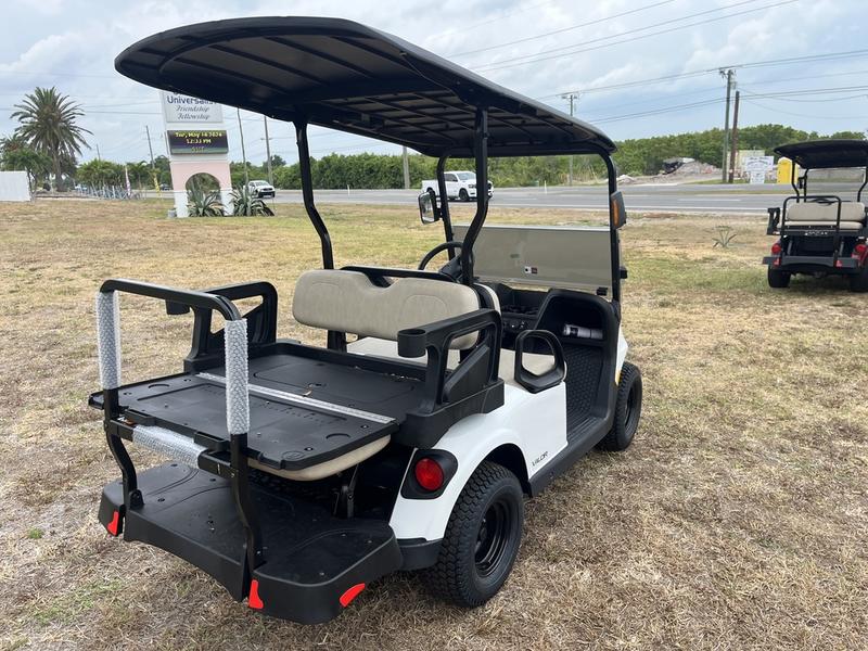 Rear view of 2024 E-Z-GO Valor EX1 Gas Bright White in Cincinnati Ohio