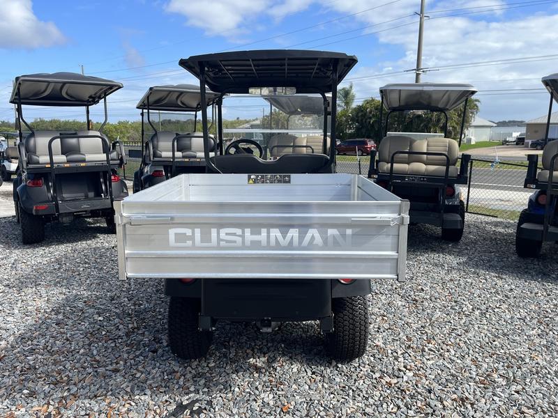 Driver’s console and dashboard of the 2025 Cushman Hauler 1200X Gas in Naples.