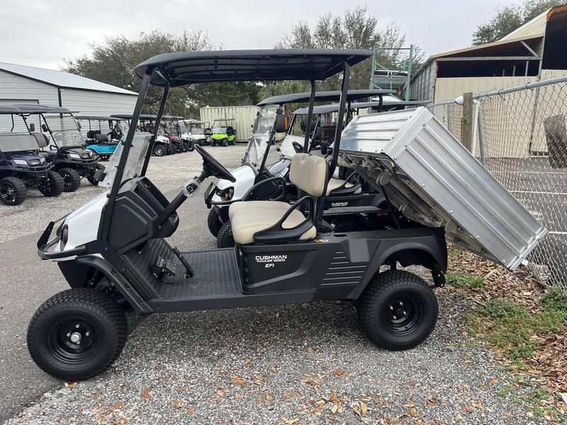 Rear cargo bed of the 2025 Cushman Hauler 1200X Gas at Sea Pines Resort, Hilton Head.