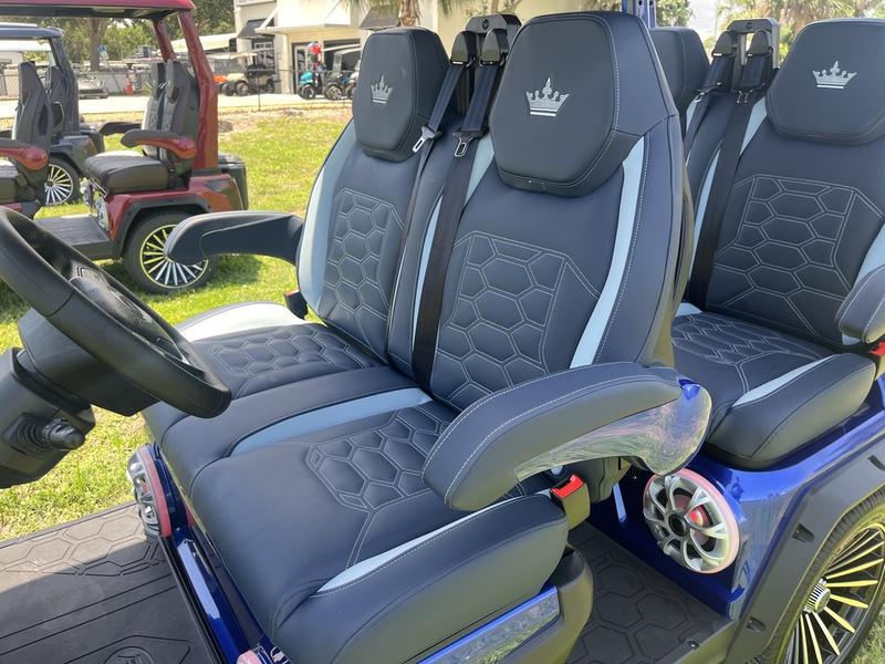 Rear design of 2025 Evolution D-Max GT4 golf cart available in Tennessee with export and nationwide delivery