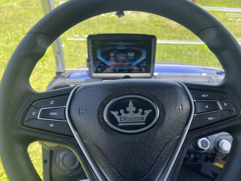 Dashboard of 2025 Evolution D-Max GT4 golf cart available in Tennessee with export and nationwide delivery