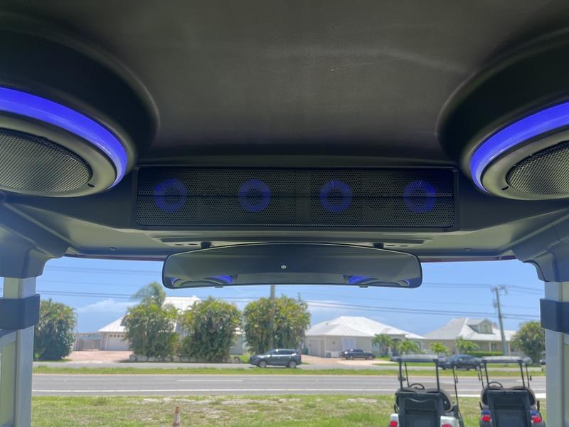 Four-passenger seating of 2025 Evolution D-Max GT4 Red golf cart available in Virginia with export and nationwide delivery