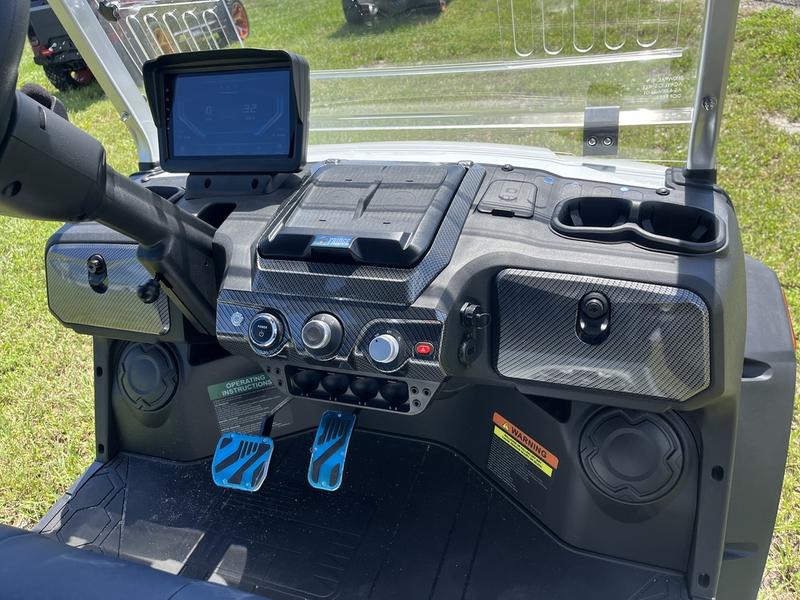 Dashboard interior of 2025 Evolution D-Max XT4 electric vehicle in North Carolina