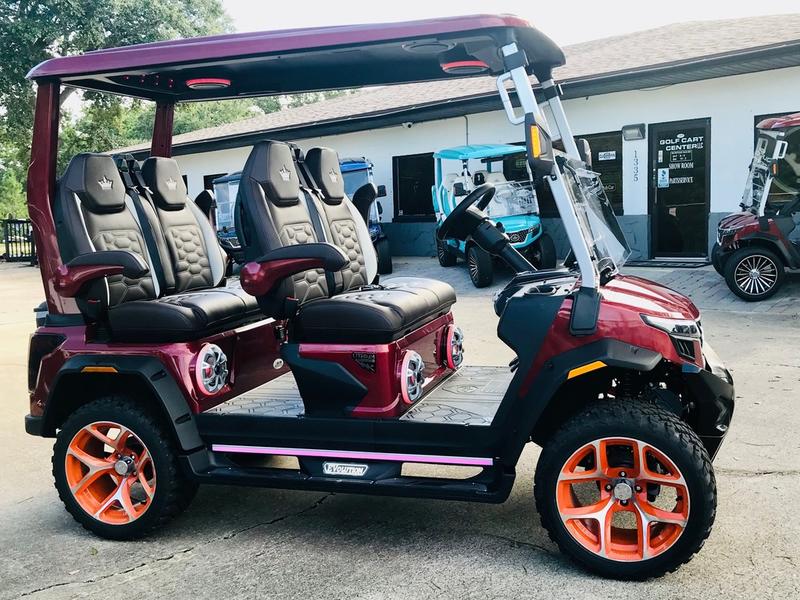 Rear cargo and utility section of 2025 Evolution D-Max XT4 golf cart available in Arizona with nationwide delivery