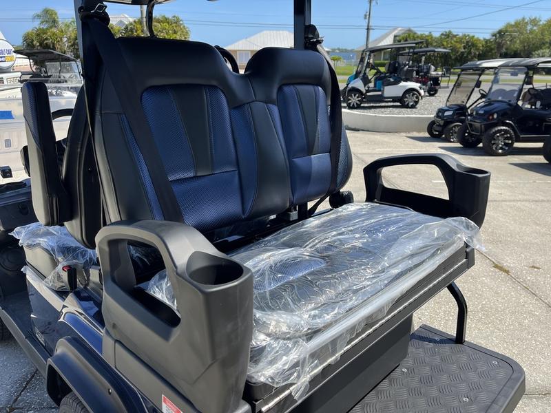Rear design of 2025 Evolution D5-Ranger 2+2 black golf cart available Florida nationwide delivery