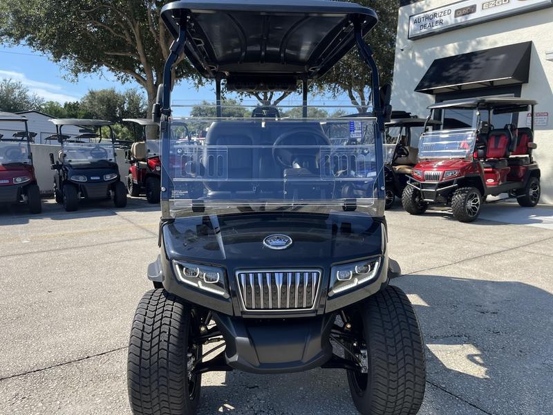 Four-passenger seating of 2025 Evolution D5-Ranger 4 Black golf cart available in Georgia with export and delivery