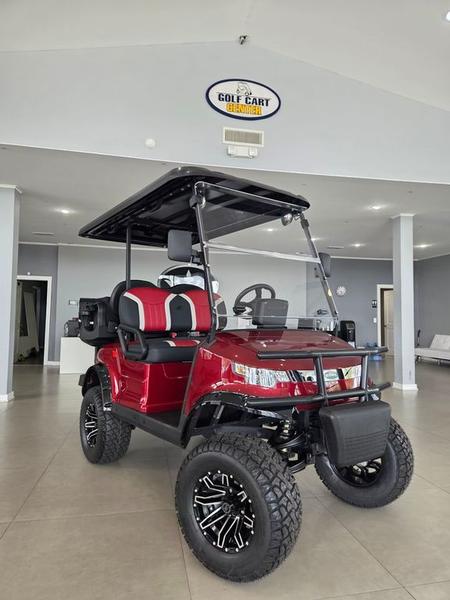 Front view of 2025 Star EV CP-2+2 Lifted at McCormick Ranch Golf Club in Scottsdale, Arizona.