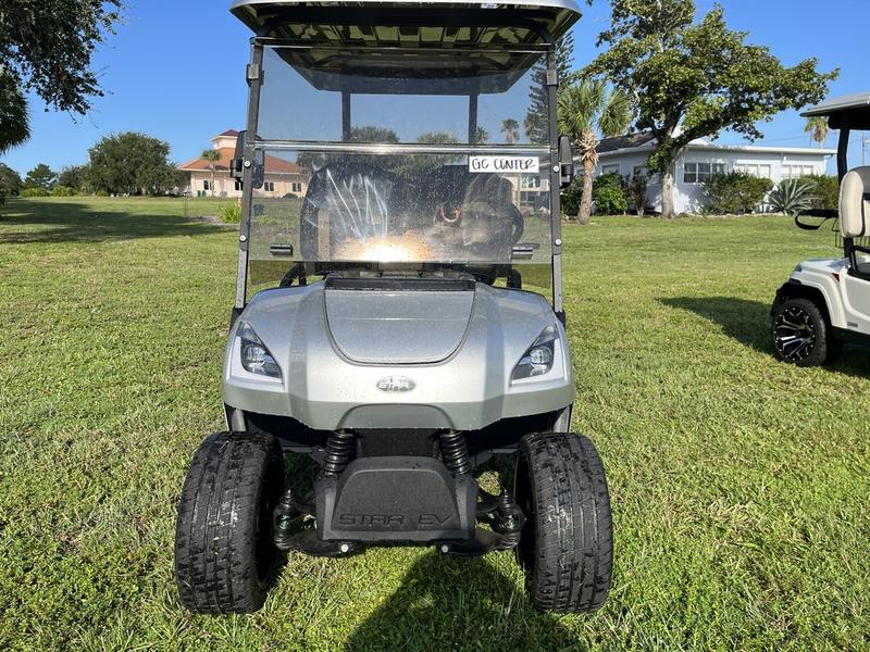 Side view of 2025 Star EV Sirius 2+2 at Barton Creek Resort & Spa.