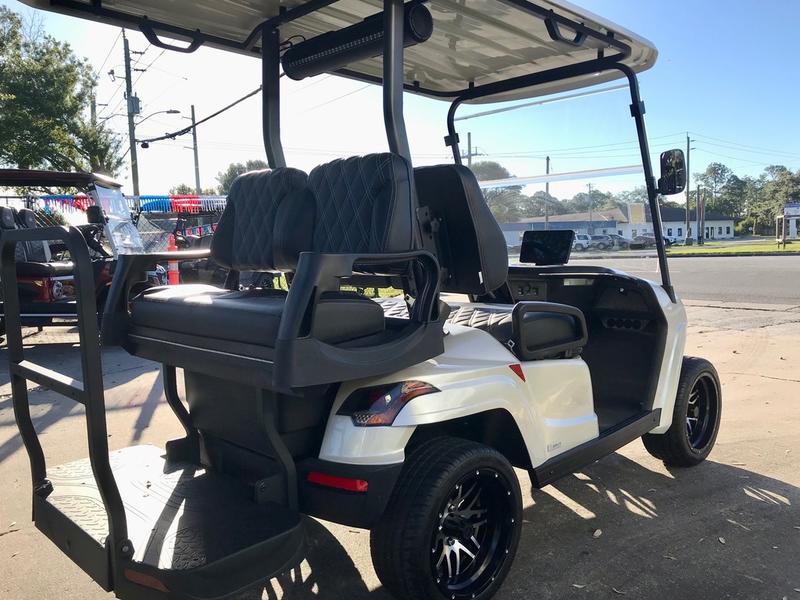 Side view of 2025 Star EV Sirius 2+2 at Ballantyne Country Club, Charlotte.
