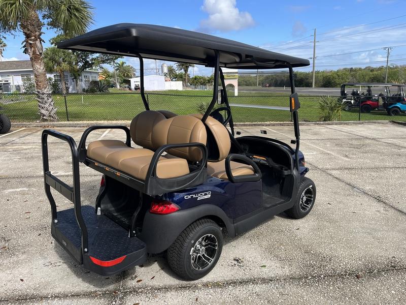 Front LED headlights on 2025 Club Car Onward 4 Passenger HP Lithium golf cart in New York