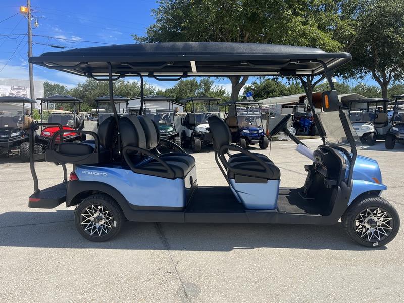 Dashboard and control system of 2025 Club Car Onward 6 Passenger Gas in Charleston South Carolina