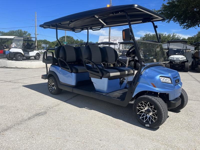Six-passenger premium seating in 2025 Club Car Onward Gas golf cart in Charleston South Carolina