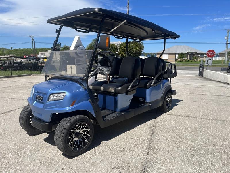LED headlights on 2025 Club Car Onward 6 Passenger Gas golf cart in Charleston South Carolina