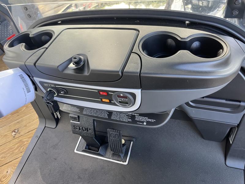 Rear seat and cargo platform of 2025 Club Car Onward Lifted 4 Passenger Gas in Dallas Texas