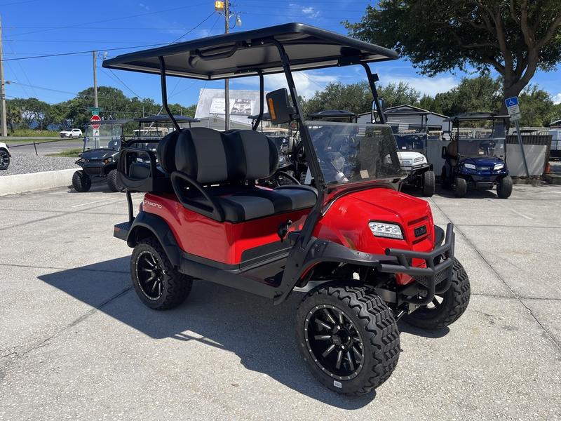 All-terrain tires on 2025 Club Car Onward Lifted 4 Passenger Gas in Orlando Florida