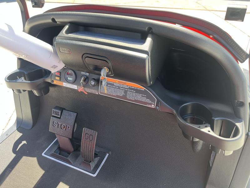 Rear folding seat on 2025 Club Car Onward Lifted 4 Passenger Gas golf cart in Orlando Florida
