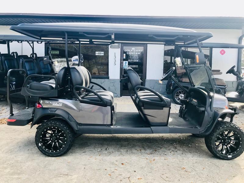 Front LED headlights of 2025 Club Car Onward Lifted 6 Passenger HP Lithium in Raleigh North Carolina