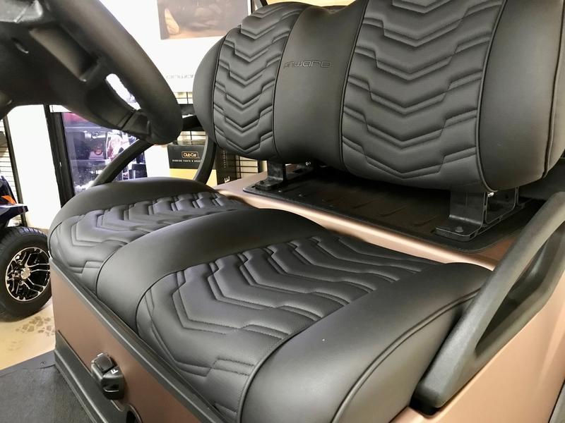 Comfortable premium seats on 2025 Club Car Sunrise in Atlanta Georgia