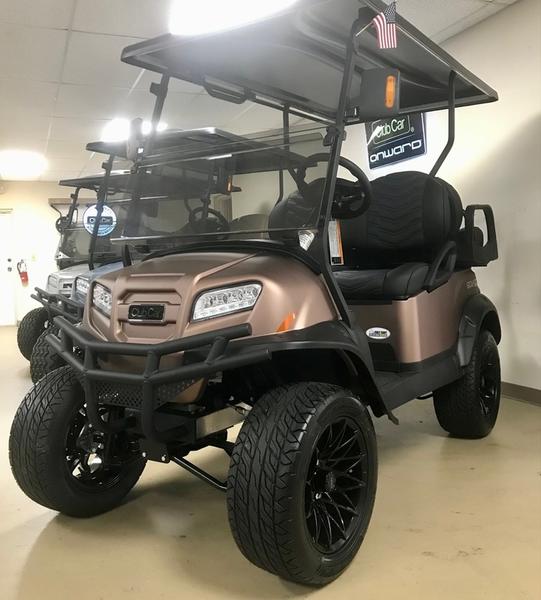 Side view of 2025 Club Car Sunrise golf cart in Atlanta Georgia