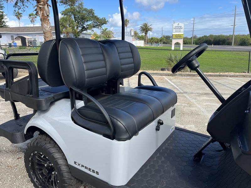 Dashboard and controls of 2025 E-Z-GO Express 4 Gas Stardust in Miami Florida