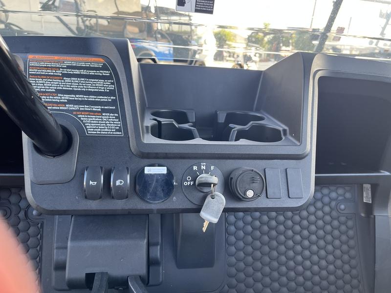 Dashboard of 2025 E-Z-GO Freedom RXV ELiTE Lithium Black in Charlotte North Carolina