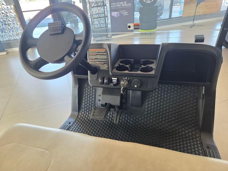Interior seats of 2025 E-Z-GO Freedom RXV ELiTE Lithium Black in Richmond Virginia