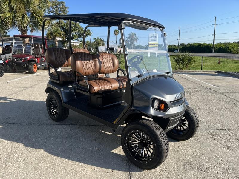 Front view of 2025 E-Z-GO Liberty ELiTE Lithium Metallic Charcoal in Phoenix Arizona