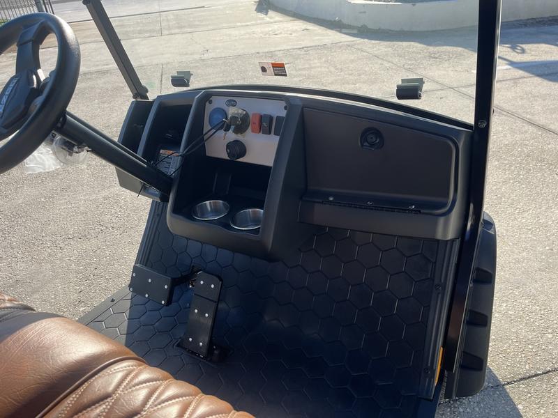 Rear cargo area of 2025 E-Z-GO Liberty ELiTE Lithium Metallic Charcoal in Phoenix Arizona