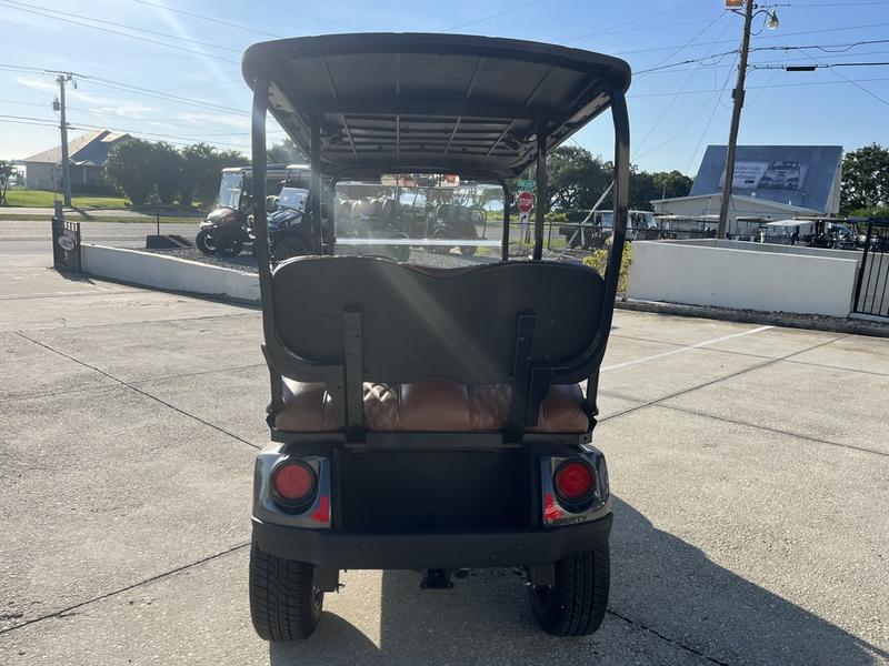 Alloy wheels and suspension of 2025 E-Z-GO Liberty ELiTE Lithium Metallic Charcoal in Phoenix Arizona