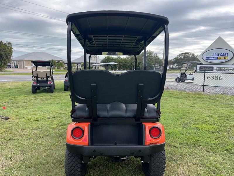 Rear cargo area of 2025 E-Z-GO Liberty ELiTE Lithium Solar Flare in Charleston South Carolina