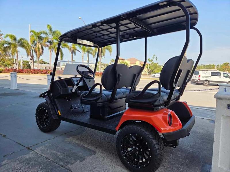 Rear storage and lighting on 2025 E-Z-GO Liberty ELiTE Lithium Solar Flare in Charlotte North Carolina