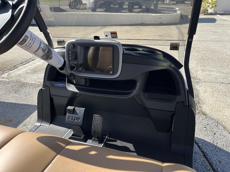 Close-up of luxury seats on 2026 Club Car Onward 2 Passenger HP Lithium