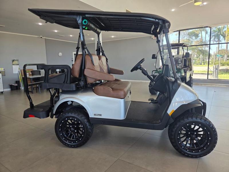 Side view of 2026 E-Z-GO RXV 4 Summit XTL ELiTE Lithium Slate in Nashville Tennessee