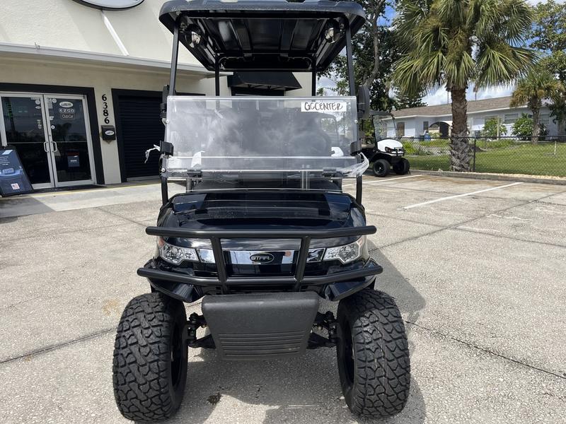 Front view of 2026 Star EV Capella 2+2 Lifted at Sea Pines Resort, Hilton Head Island, South Carolina.