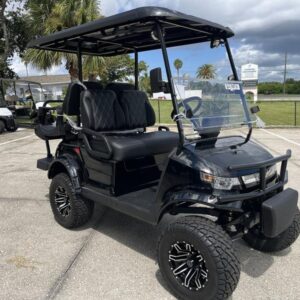 Side profile of the 2026 Star EV Capella 2+2 Lifted in Hilton Head Island, South Carolina.