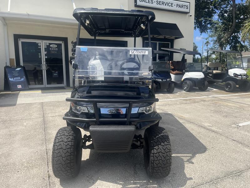 Front view of 2026 Star EV Capella 2+2 Lifted at PGA National Resort in Palm Beach, Florida.