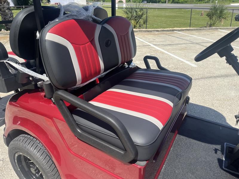 Interior seating of 2026 Star EV Capella 2+2 at The Hamptons Golf Club.