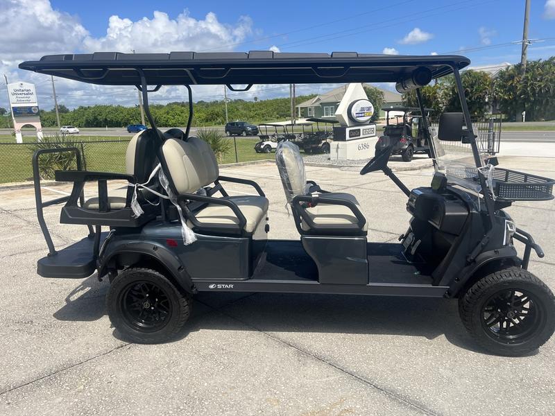 2026 Star EV J-Model 4+2 Lifted cruising through Grey Oaks Country Club in Naples, Florida.