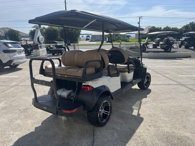 Six-passenger premium seating inside 2026 Club Car Onward Lifted HP Lithium Tennessee
