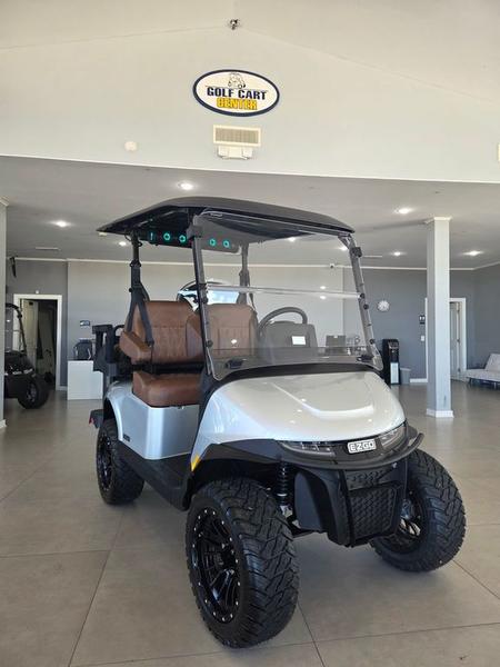 Side view of 2026 E-Z-GO RXV 4 Summit XTL ELiTE Lithium Slate in Nashville Tennessee