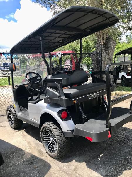 Comfortable luxury seats of 2024 E-Z-GO Valor EX1 Gas Platinum in Virginia Beach Virginia