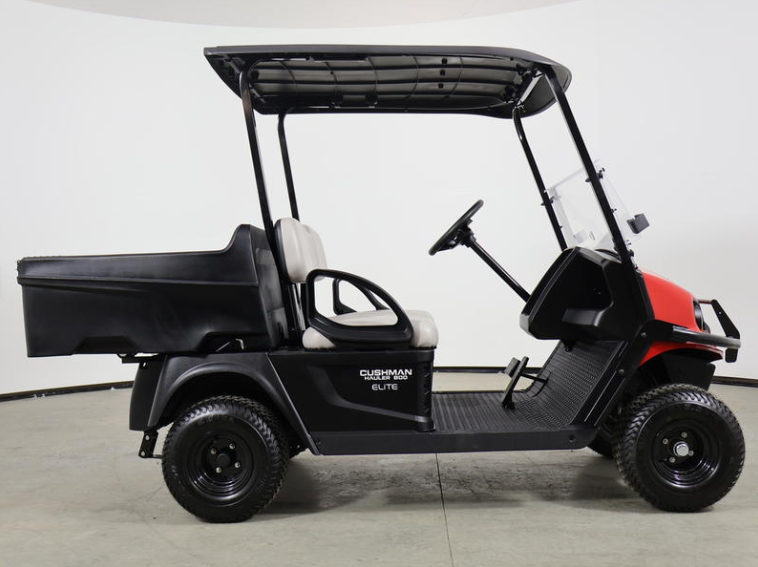 Six-passenger premium seating inside 2026 Club Car Onward Lifted Gas blue Michigan