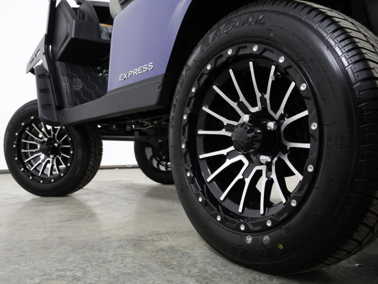 2026 E-Z-GO Express 4 XTL Electric Blue 13.5 HP EFI Gas Lifted Golf Cart - Image 7