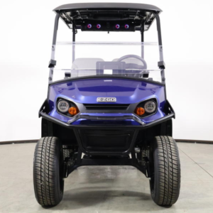 2026 E-Z-GO Express 4 XTL Electric Blue 13.5 HP EFI Gas Lifted Golf Cart