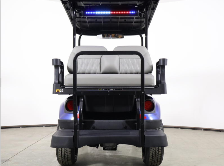 2026 E-Z-GO Express 4 XTL Electric Blue 13.5 HP EFI Gas Lifted Golf Cart - Image 4
