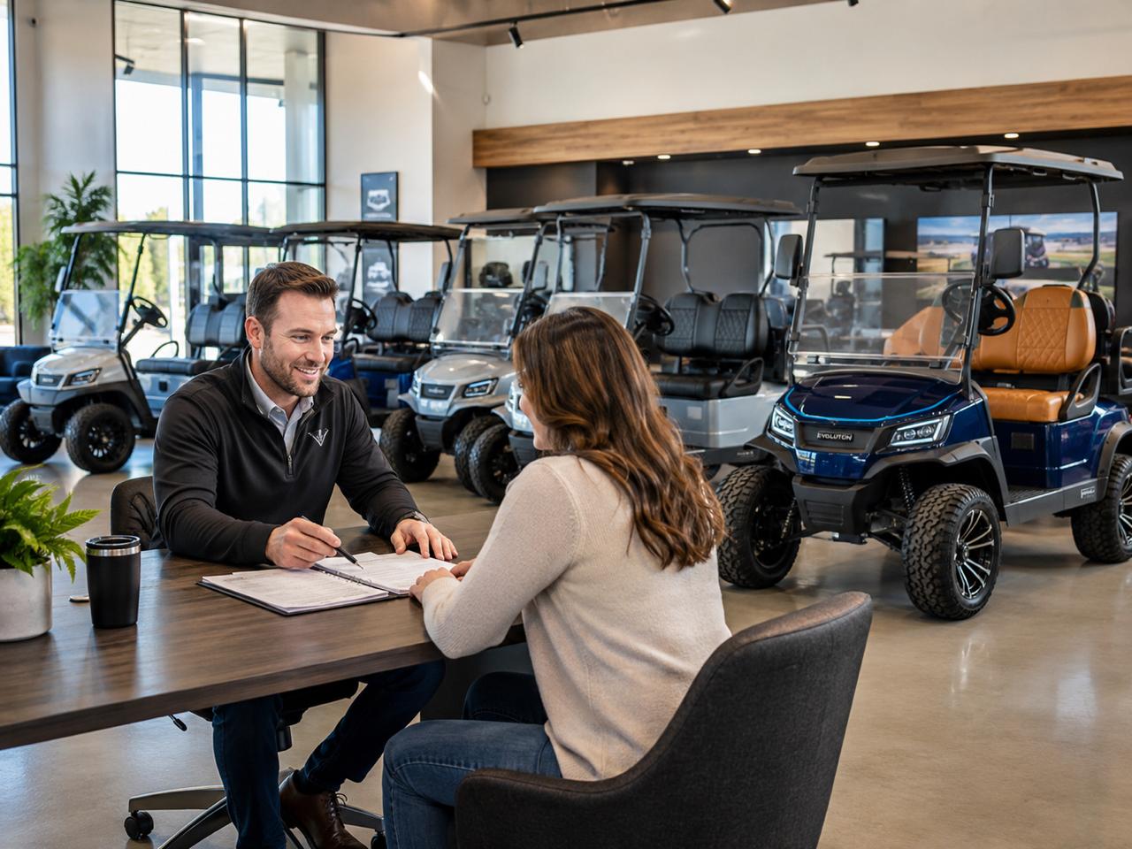 Justice Golf Carts Payment Options Justice Golf Carts payment options page with showroom order support